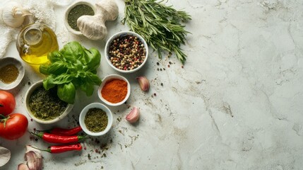 Fresh Herbs and Spices for Cooking