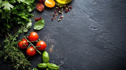 Fresh Organic Vegetables and Herbs for Healthy Cooking