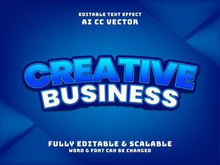 creative 3d text effect. business for apply job design