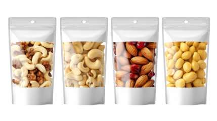 Three bags of assorted nuts, a healthy and delicious snack for any occasion three