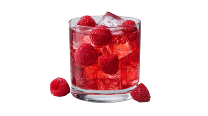 A vibrant glass of ras shrub, refreshing summer beverage for every occasion refreshing