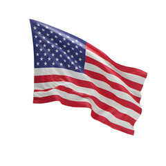 Fototapeta premium Starspangled banner waving proudly