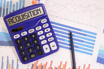 Talent Acquisition text with magnifying glass on blue background.