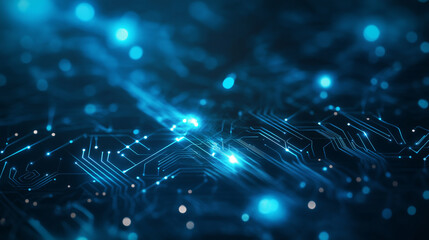 A sleek and minimalist AI tech background in soft blue tones, with neural network lines and digital elements, designed for elegant branding in business, corporate AI, and innovation platforms