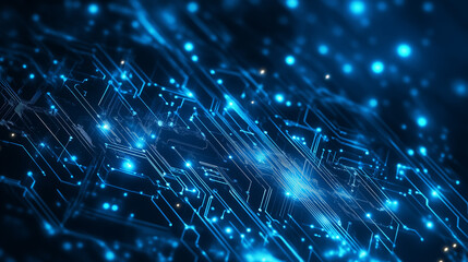 A sleek and minimalist AI tech background in soft blue tones, with neural network lines and digital elements, designed for elegant branding in business, corporate AI, and innovation platforms