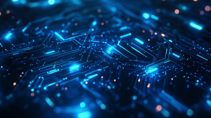 A sleek and minimalist AI tech background in soft blue tones, with neural network lines and digital elements, designed for elegant branding in business, corporate AI, and innovation platforms