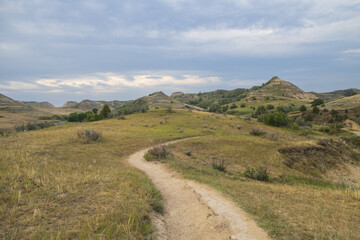 View from Wind Canyon Trail in Theodore Roosevelt National Park, North Dakota

