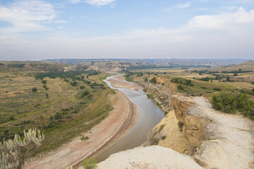 View from Wind Canyon Trail in Theodore Roosevelt National Park, North Dakota
