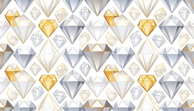 Fototapeta Diamond pattern on white background