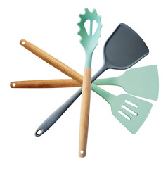 kitchen tools set isolated on white background