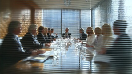 Business Meeting: A Serene, Modern Conference Through Blinds