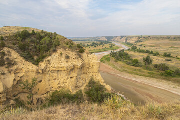 View from Wind Canyon Trail in Theodore Roosevelt National Park, North Dakota
