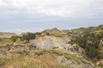 View from Wind Canyon Trail in Theodore Roosevelt National Park, North Dakota