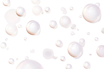 Fototapeta premium Abstract pattern of white circles against black