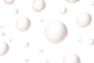 Abstract pattern of white circles on black
