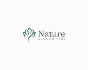 Nature lotus logo
