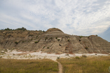 Rock formations at Theodore Roosevelt National Park, North Dakota, USA