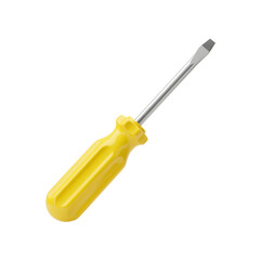 Fototapeta premium Yellowhandled screwdriver resting diagonally