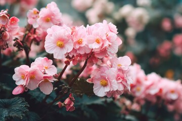 Obraz premium Adorable garden blooms in pink