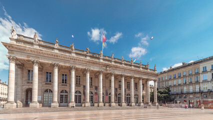 Grand Theatre de Bordeaux timelapse hyperlapse in France, home to the Opera National