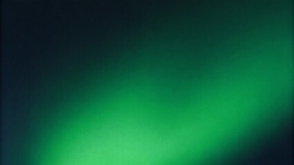 Fototapeta premium Dark emerald green gradient with subtle light and grain texture