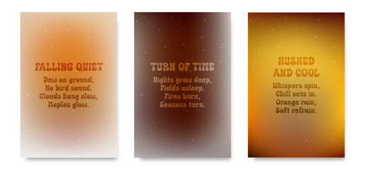 Soft autumn gradient background. Cozy fall mesh with warm seasonal colors. Minimal and stylish vector design featuring beige, orange, and brown tones.
