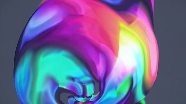 Holographic pastel waves ripple softly vertical canvas exuding zen like calm expanded headline highlights lustrous K iridescence abstract sophistication intro utility beauty brands app splash screens