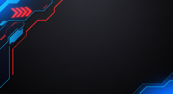 Futuristic gaming background stream overlay design for twitch youtube and social media platforms design 100 char