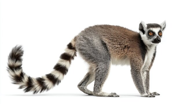 Ring-tailed lemur profile