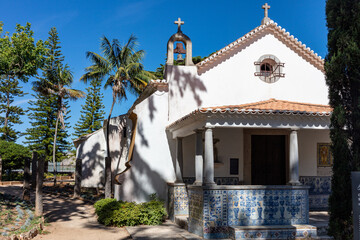 Charming cobblestone street in Sintra with traditional houses
