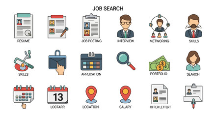 Elderly Care Services & Support Icons