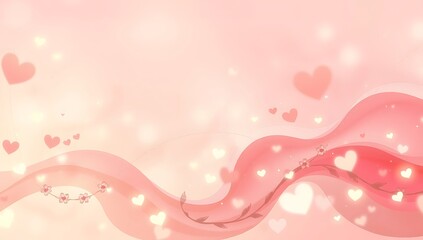 Whimsical Abstract Love Shape Background