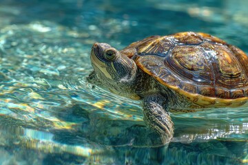 Obraz premium Aquatic turtle