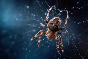 Arachnid in the web