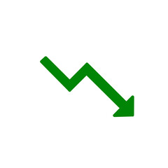 右下がりグラフ・減少アイコン / Downward Trend Graph Icon