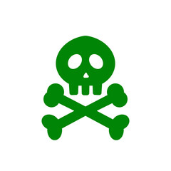 毒マークのアイコン / Skull and Crossbones Danger Icon