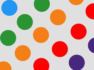 Colorful seamless polka dots pattern for wrapping paper,packaging or other