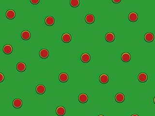 Circle or dot pattern with red and green color combination for wrapping paper,book cover,ceramic motif or other 
