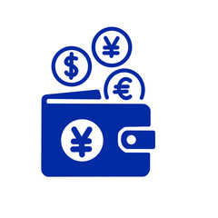 マルチ通貨対応ウォレットアイコン / Multi-Currency Wallet Icon
