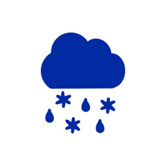 みぞれの天気アイコン / Sleet Weather Icon