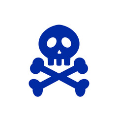 毒マークのアイコン / Skull and Crossbones Danger Icon