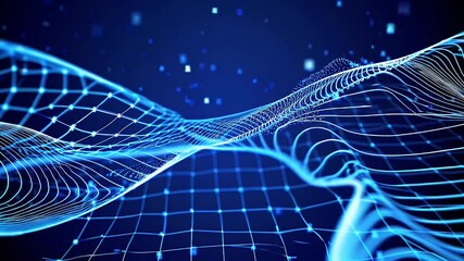 Propel futuristic branding kinetic K abstract glossy three dimensional hexagons twisting neon yellows cyans magentas over deep blue void providing energetic tech texture VJ loops event intros NFT