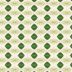 Dark green diamond kaleidoscope pattern with 