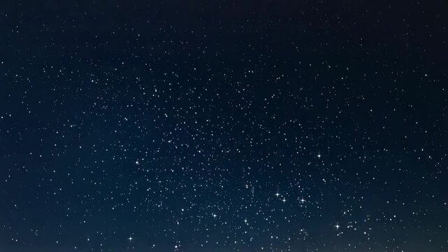 Star-filled sky with glowing constellations under a quiet dark night atmosphere