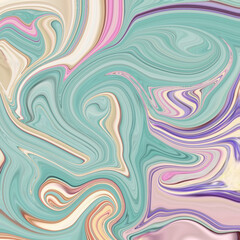 Soft abstract art with pastel teal, pink, cream, and purple tones. Delicate, dreamy, and elegant flow. No brands, logos, or identifiable people present.
