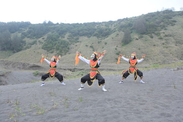 Kaliwungu Mask Dance performance at the Exotica Bromo event