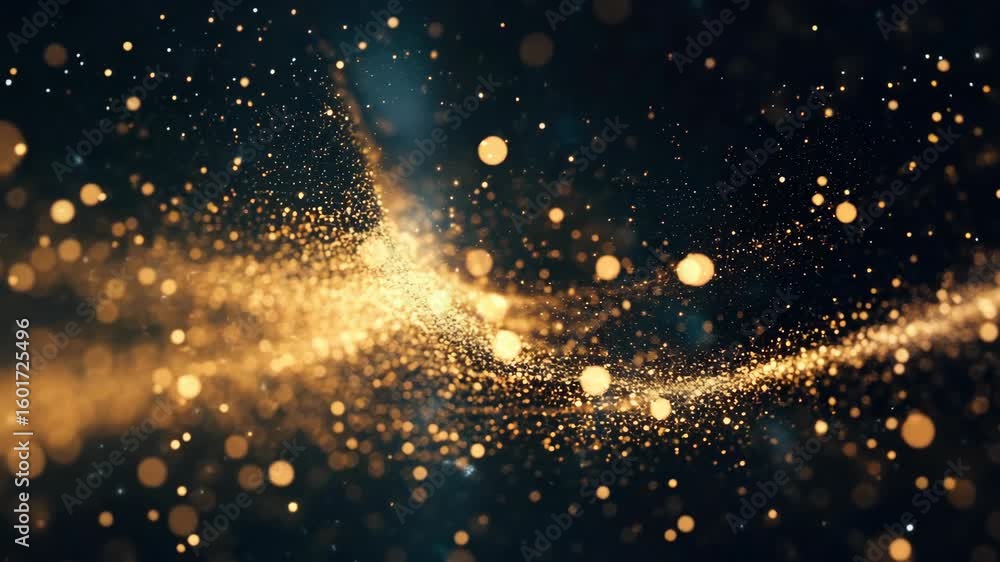 Canvas Prints cosmic explosion of light particles against a dark background, suggesting energy and creation in the