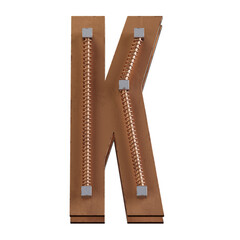 Obraz premium Steampunk style font concept. Vintage mechanical Alphabet. Numbers And Letters. 3d rendering isolated on white background