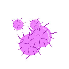 gonorrhea bacteria vector illustration