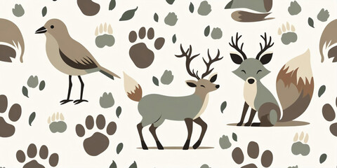 seamless pattern with animals